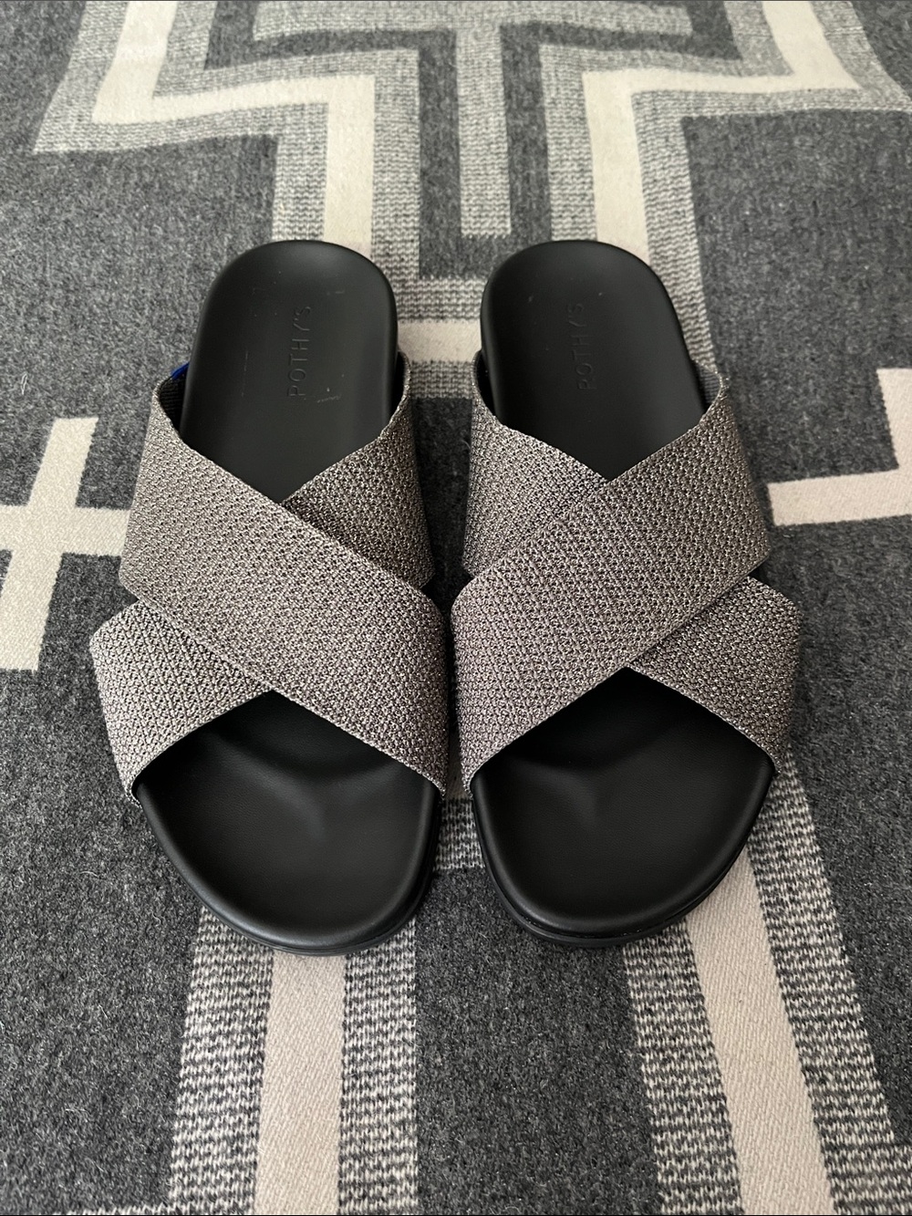 NWT Rothy’s The Weekend Slide Silver Sand - Picture 3 of 7